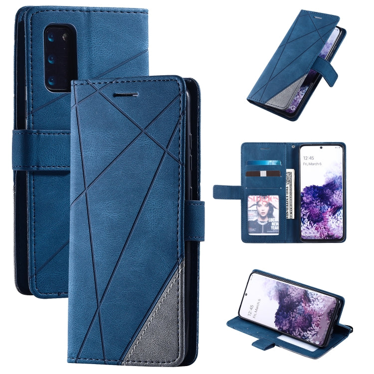 Skin Feel Splicing Horizontal Flip Leather Case with Holder & Card Slots & Wallet & Photo Frame, For Samsung Galaxy S20, For Samsung Galaxy S20 Plus, For Samsung Galaxy S20 Ultra, For Samsung Galaxy S8, For Samsung Galaxy J6, For Samsung Galaxy A50����...