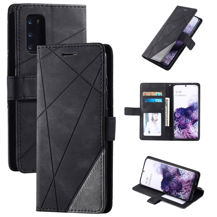 Skin Feel Splicing Horizontal Flip Leather Case with Holder & Card Slots & Wallet & Photo Frame, For Samsung Galaxy S20, For Samsung Galaxy S20 Plus, For Samsung Galaxy S20 Ultra, For Samsung Galaxy S8, For Samsung Galaxy J6, For Samsung Galaxy A50����...