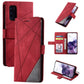 Skin Feel Splicing Horizontal Flip Leather Case with Holder & Card Slots & Wallet & Photo Frame, For Samsung Galaxy S20, For Samsung Galaxy S20 Plus, For Samsung Galaxy S20 Ultra, For Samsung Galaxy S8, For Samsung Galaxy J6, For Samsung Galaxy A50����...