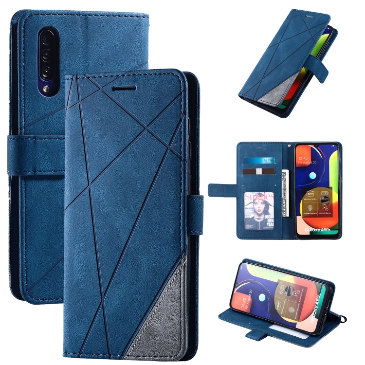 Skin Feel Splicing Horizontal Flip Leather Case with Holder & Card Slots & Wallet & Photo Frame, For Samsung Galaxy S20, For Samsung Galaxy S20 Plus, For Samsung Galaxy S20 Ultra, For Samsung Galaxy S8, For Samsung Galaxy J6, For Samsung Galaxy A50����...