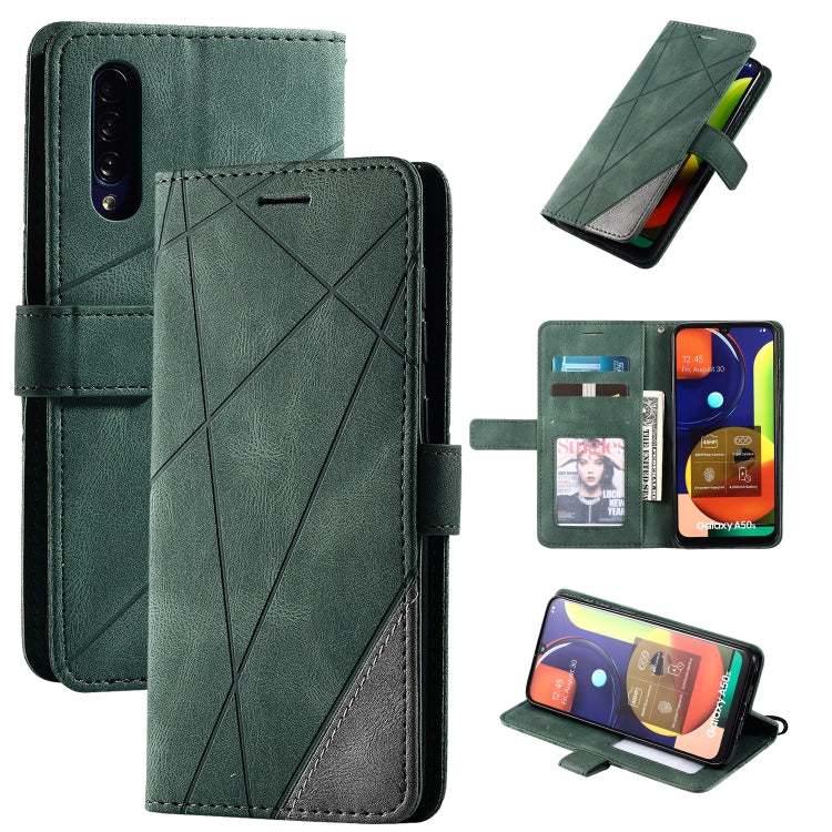 Skin Feel Splicing Horizontal Flip Leather Case with Holder & Card Slots & Wallet & Photo Frame, For Samsung Galaxy S20, For Samsung Galaxy S20 Plus, For Samsung Galaxy S20 Ultra, For Samsung Galaxy S8, For Samsung Galaxy J6, For Samsung Galaxy A50����...
