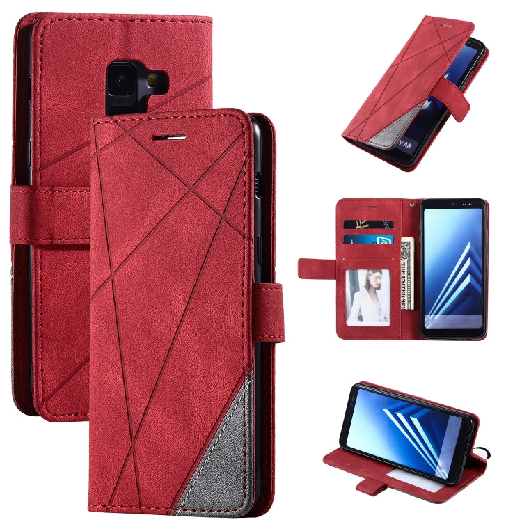 Skin Feel Splicing Horizontal Flip Leather Case with Holder & Card Slots & Wallet & Photo Frame, For Samsung Galaxy S20, For Samsung Galaxy S20 Plus, For Samsung Galaxy S20 Ultra, For Samsung Galaxy S8, For Samsung Galaxy J6, For Samsung Galaxy A50����...