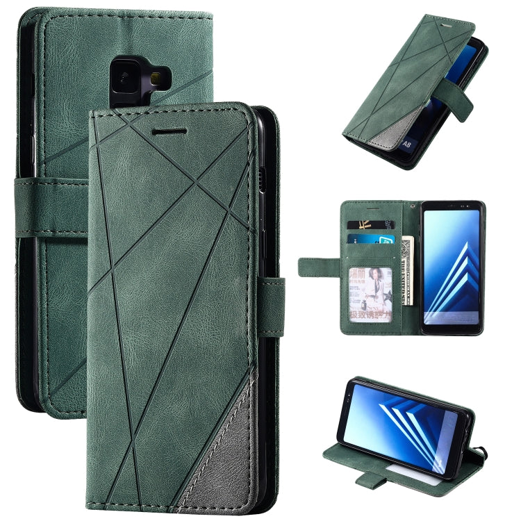 Skin Feel Splicing Horizontal Flip Leather Case with Holder & Card Slots & Wallet & Photo Frame, For Samsung Galaxy S20, For Samsung Galaxy S20 Plus, For Samsung Galaxy S20 Ultra, For Samsung Galaxy S8, For Samsung Galaxy J6, For Samsung Galaxy A50����...