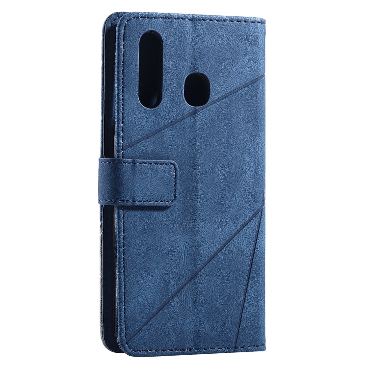 Skin Feel Splicing Horizontal Flip Leather Case with Holder & Card Slots & Wallet & Photo Frame, For Samsung Galaxy A20, For Samsung Galaxy A20e