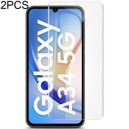 2pcs imak Curved Full Screen Hydrogel Film Protector, For Samsung Galaxy A34 5G, For Samsung Galaxy S23 FE 5G, For Samsung Galaxy S24 Ultra 5G, For Samsung Galaxy A54 5G, For Samsung Galaxy S24+ 5G, For Samsung Galaxy S24 5G