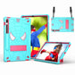 Spider Texture Silicone Hybrid PC Tablet Case with Shoulder Strap