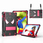 Spider Texture Silicone Hybrid PC Tablet Case with Shoulder Strap