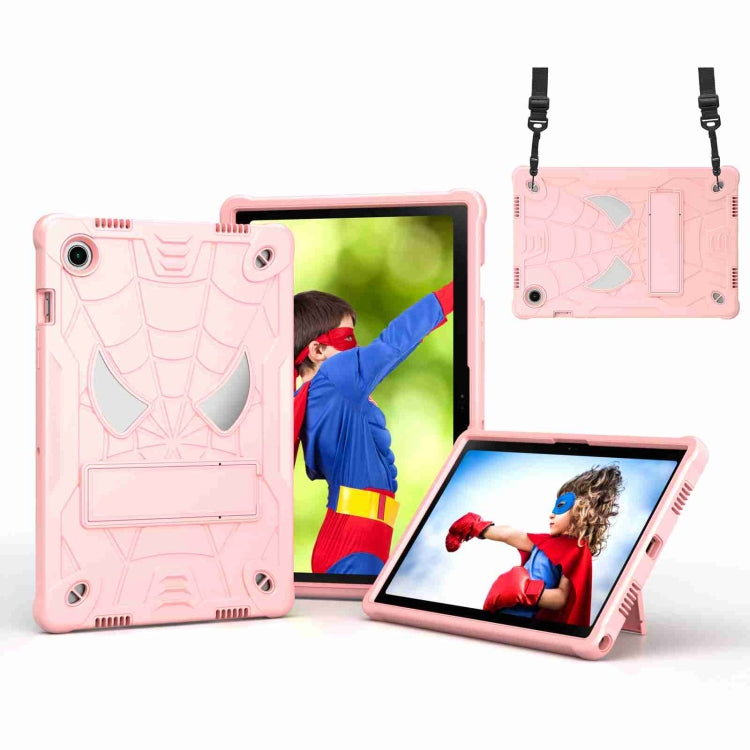 Spider Texture Silicone Hybrid PC Tablet Case with Shoulder Strap