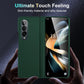 Skin Feel Fold Full Coverage Phone Case with Holder, For Samsung Galaxy Z Fold4, For Samsung Galaxy Z Fold3