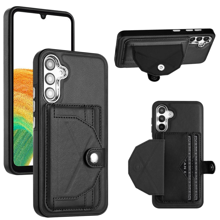 Shockproof Leather Phone Case with Card Holder, For Samsung Galaxy A04E / F04 / M04, For Samsung Galaxy A14 4G / A14 5G, For Samsung Galaxy A34 5G, For Samsung Galaxy A54 5G, For Samsung Galaxy S23 Ultra, For Samsung Galaxy S23, For Samsung Galaxy A04 ...