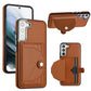 Shockproof Leather Phone Case with Card Holder, For Samsung Galaxy A04E / F04 / M04, For Samsung Galaxy A14 4G / A14 5G, For Samsung Galaxy A34 5G, For Samsung Galaxy A54 5G, For Samsung Galaxy S23 Ultra, For Samsung Galaxy S23, For Samsung Galaxy A04 ...