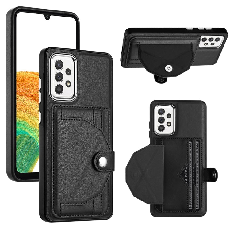 Shockproof Leather Phone Case with Card Holder, For Samsung Galaxy A23 4G / F23 5G / M23 5G, For Samsung Galaxy A53 5G, For Samsung Galaxy A73 5G, For Samsung Galaxy A33 5G, For Samsung Galaxy A13 4G, For Samsung Galaxy S22 Ultra 5G��������������������...