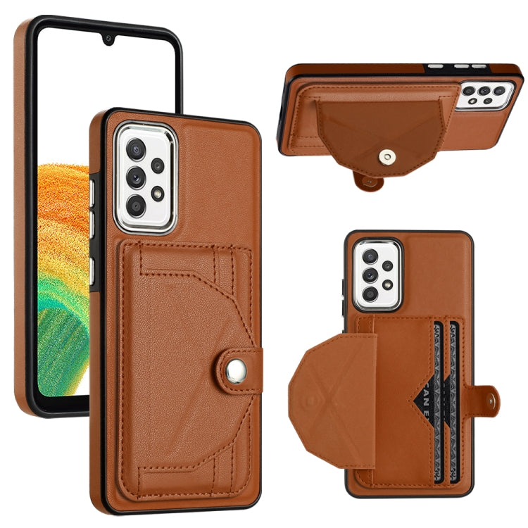Shockproof Leather Phone Case with Card Holder, For Samsung Galaxy A23 4G / F23 5G / M23 5G, For Samsung Galaxy A53 5G, For Samsung Galaxy A73 5G, For Samsung Galaxy A33 5G, For Samsung Galaxy A13 4G, For Samsung Galaxy S22 Ultra 5G��������������������...