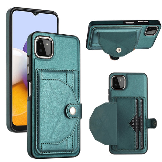 Shockproof Leather Phone Case with Card Holder, For Samsung Galaxy A22 5G, For Samsung Galaxy S21 FE 5G, For Samsung Galaxy A32 4G, For Samsung Galaxy A72 4G / A72 5G, For Samsung Galaxy A52 4G / A52 5G, For Samsung Galaxy A12 4G / M12�����������������...