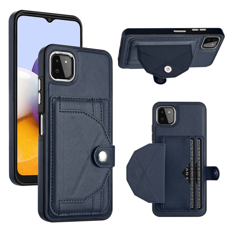 Shockproof Leather Phone Case with Card Holder, For Samsung Galaxy A22 5G, For Samsung Galaxy S21 FE 5G, For Samsung Galaxy A32 4G, For Samsung Galaxy A72 4G / A72 5G, For Samsung Galaxy A52 4G / A52 5G, For Samsung Galaxy A12 4G / M12�����������������...
