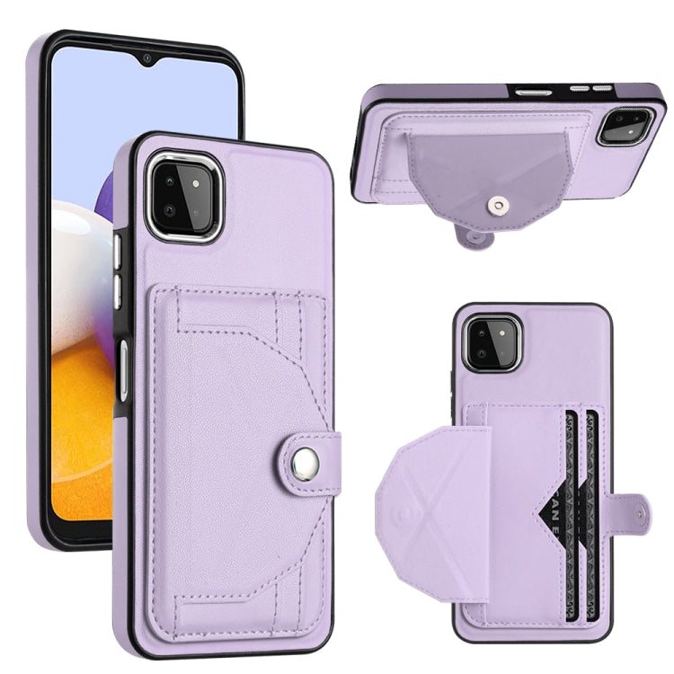 Shockproof Leather Phone Case with Card Holder, For Samsung Galaxy A22 5G, For Samsung Galaxy S21 FE 5G, For Samsung Galaxy A32 4G, For Samsung Galaxy A72 4G / A72 5G, For Samsung Galaxy A52 4G / A52 5G, For Samsung Galaxy A12 4G / M12�����������������...