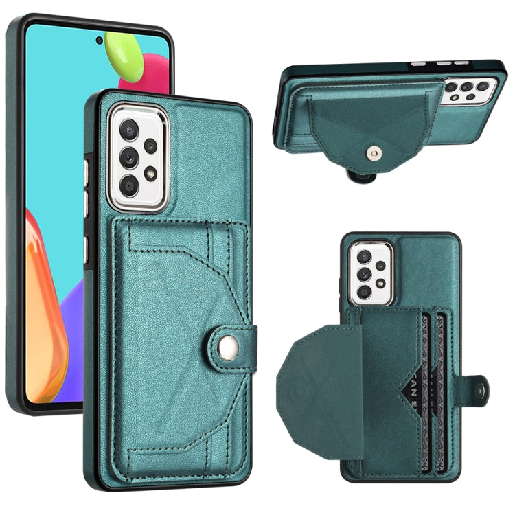 Shockproof Leather Phone Case with Card Holder, For Samsung Galaxy A22 5G, For Samsung Galaxy S21 FE 5G, For Samsung Galaxy A32 4G, For Samsung Galaxy A72 4G / A72 5G, For Samsung Galaxy A52 4G / A52 5G, For Samsung Galaxy A12 4G / M12�����������������...