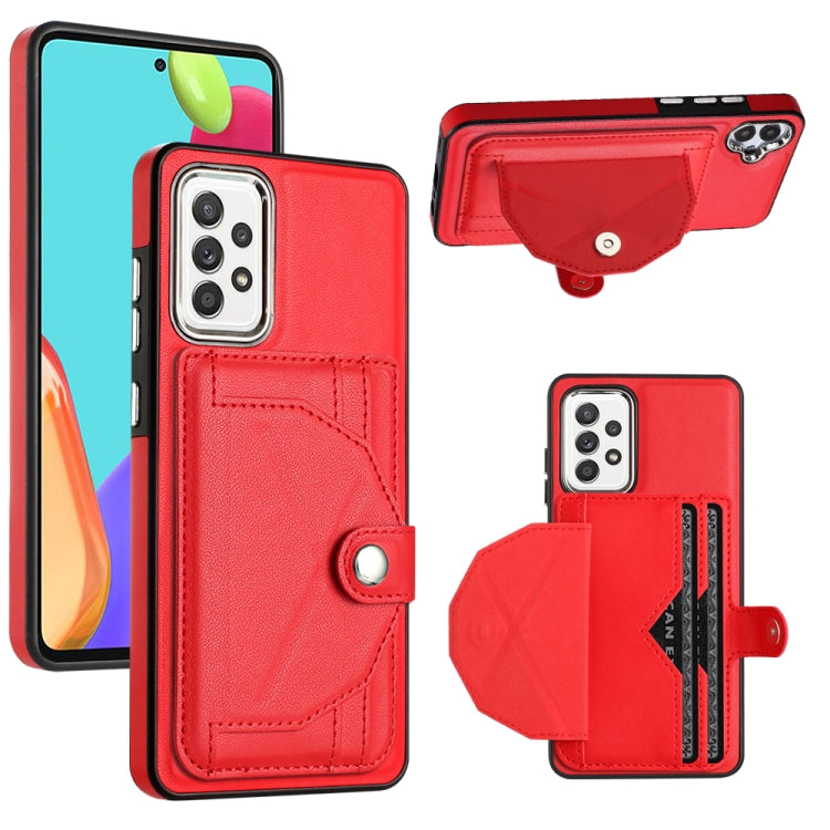 Shockproof Leather Phone Case with Card Holder, For Samsung Galaxy A22 5G, For Samsung Galaxy S21 FE 5G, For Samsung Galaxy A32 4G, For Samsung Galaxy A72 4G / A72 5G, For Samsung Galaxy A52 4G / A52 5G, For Samsung Galaxy A12 4G / M12�����������������...