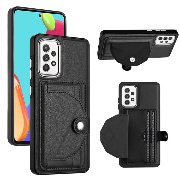 Shockproof Leather Phone Case with Card Holder, For Samsung Galaxy A22 5G, For Samsung Galaxy S21 FE 5G, For Samsung Galaxy A32 4G, For Samsung Galaxy A72 4G / A72 5G, For Samsung Galaxy A52 4G / A52 5G, For Samsung Galaxy A12 4G / M12�����������������...