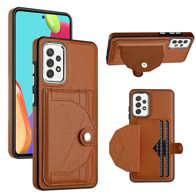Shockproof Leather Phone Case with Card Holder, For Samsung Galaxy A22 5G, For Samsung Galaxy S21 FE 5G, For Samsung Galaxy A32 4G, For Samsung Galaxy A72 4G / A72 5G, For Samsung Galaxy A52 4G / A52 5G, For Samsung Galaxy A12 4G / M12�����������������...