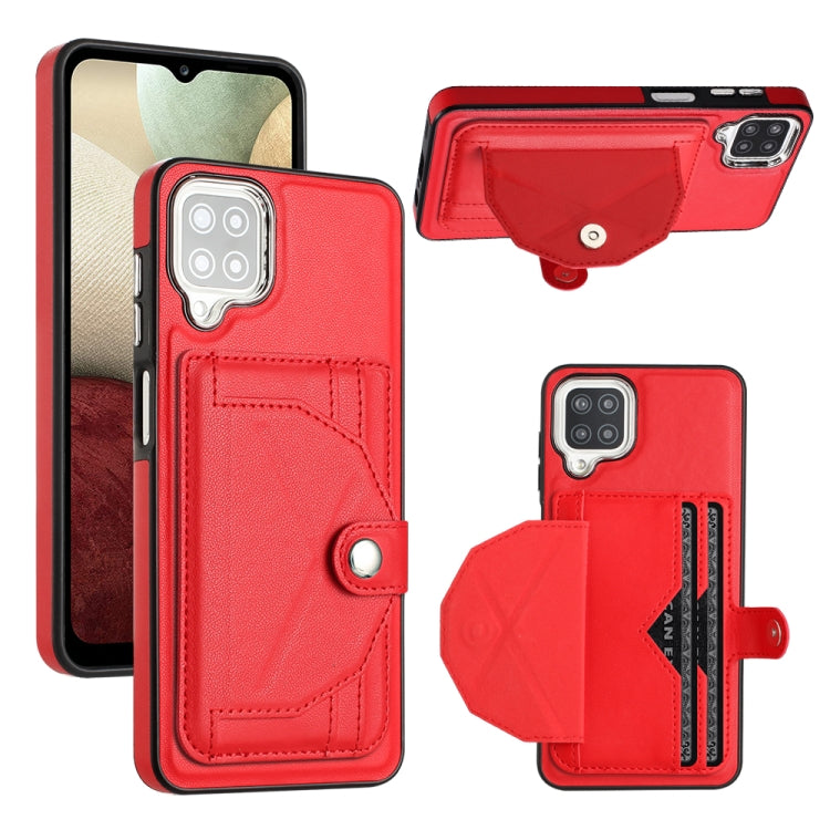 Shockproof Leather Phone Case with Card Holder, For Samsung Galaxy A22 5G, For Samsung Galaxy S21 FE 5G, For Samsung Galaxy A32 4G, For Samsung Galaxy A72 4G / A72 5G, For Samsung Galaxy A52 4G / A52 5G, For Samsung Galaxy A12 4G / M12�����������������...