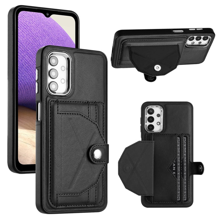 Shockproof Leather Phone Case with Card Holder, For Samsung Galaxy A22 5G, For Samsung Galaxy S21 FE 5G, For Samsung Galaxy A32 4G, For Samsung Galaxy A72 4G / A72 5G, For Samsung Galaxy A52 4G / A52 5G, For Samsung Galaxy A12 4G / M12�����������������...