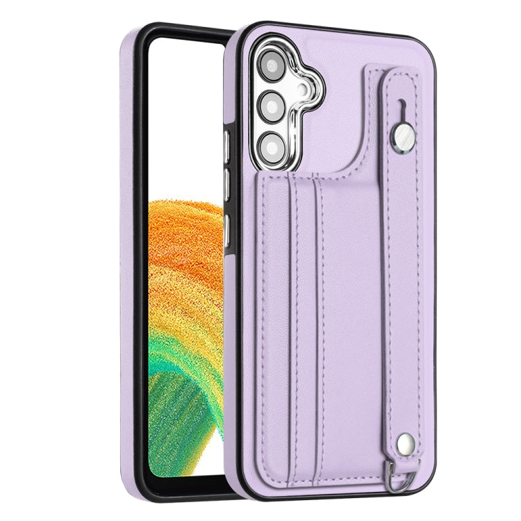 Shockproof Leather Phone Case with Wrist Strap, For Samsung Galaxy A04E / F04 / M04, For Samsung Galaxy A14 4G / A14 5G, For Samsung Galaxy A34 5G, For Samsung Galaxy A54 5G, For Samsung Galaxy S23 Ultra, For Samsung Galaxy S23, For Samsung Galaxy A04 ...