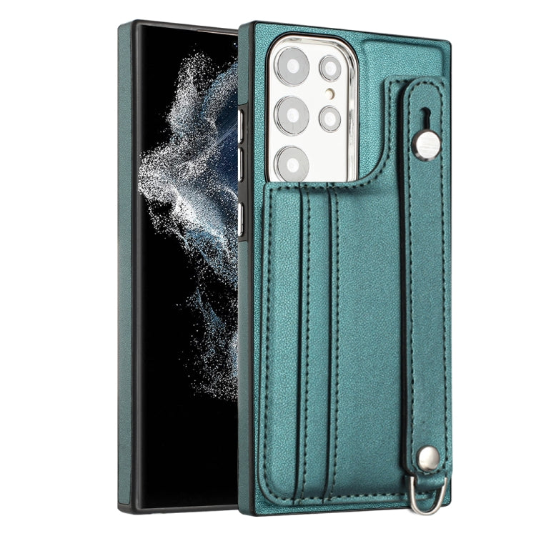 Shockproof Leather Phone Case with Wrist Strap, For Samsung Galaxy A04E / F04 / M04, For Samsung Galaxy A14 4G / A14 5G, For Samsung Galaxy A34 5G, For Samsung Galaxy A54 5G, For Samsung Galaxy S23 Ultra, For Samsung Galaxy S23, For Samsung Galaxy A04 ...