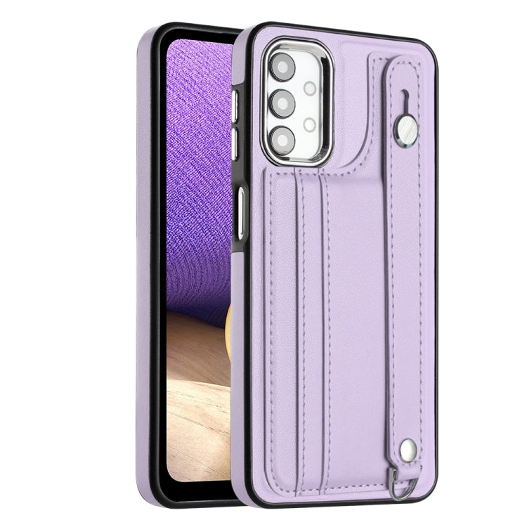 Shockproof Leather Phone Case with Wrist Strap, For Samsung Galaxy A23 4G / F23 5G / M23 5G, For Samsung Galaxy A53 5G, For Samsung Galaxy A73 5G, For Samsung Galaxy A33 5G, For Samsung Galaxy A13 4G, For Samsung Galaxy S22 Ultra 5G��������������������...