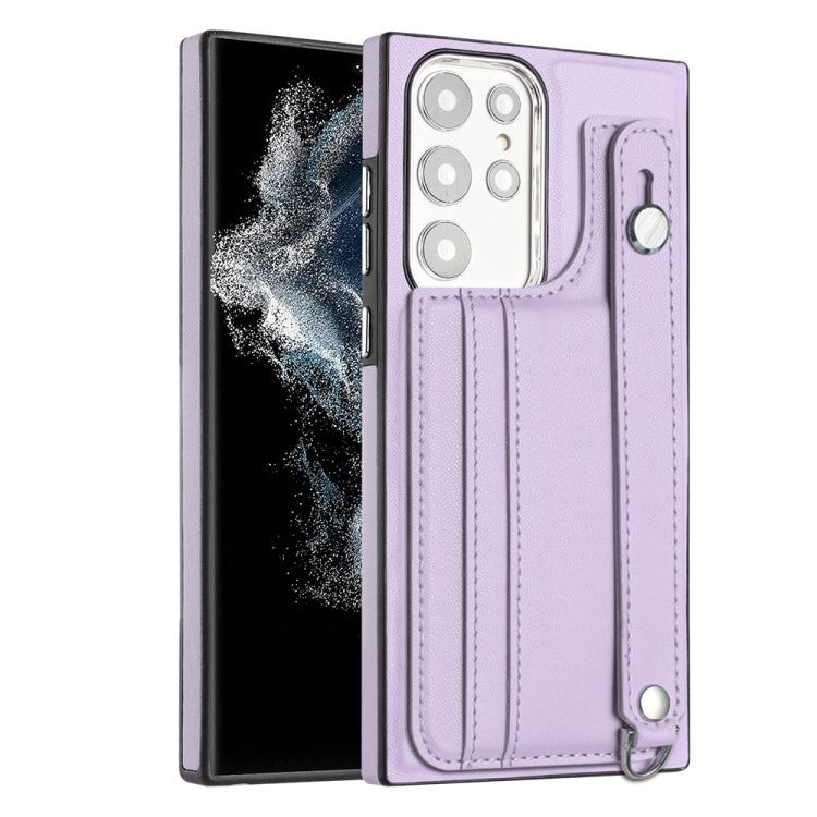 Shockproof Leather Phone Case with Wrist Strap, For Samsung Galaxy A23 4G / F23 5G / M23 5G, For Samsung Galaxy A53 5G, For Samsung Galaxy A73 5G, For Samsung Galaxy A33 5G, For Samsung Galaxy A13 4G, For Samsung Galaxy S22 Ultra 5G��������������������...