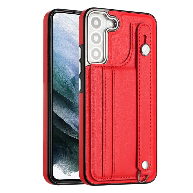 Shockproof Leather Phone Case with Wrist Strap, For Samsung Galaxy A23 4G / F23 5G / M23 5G, For Samsung Galaxy A53 5G, For Samsung Galaxy A73 5G, For Samsung Galaxy A33 5G, For Samsung Galaxy A13 4G, For Samsung Galaxy S22 Ultra 5G��������������������...