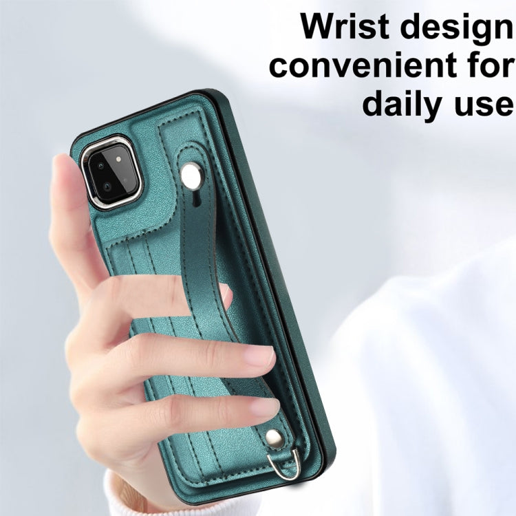 Shockproof Leather Phone Case with Wrist Strap, For Samsung Galaxy A22 5G, For Samsung Galaxy S21 FE 5G, For Samsung Galaxy A32 4G, For Samsung Galaxy A72 4G / A72 5G, For Samsung Galaxy A52 4G / A52 5G, For Samsung Galaxy A12 4G / M12�����������������...