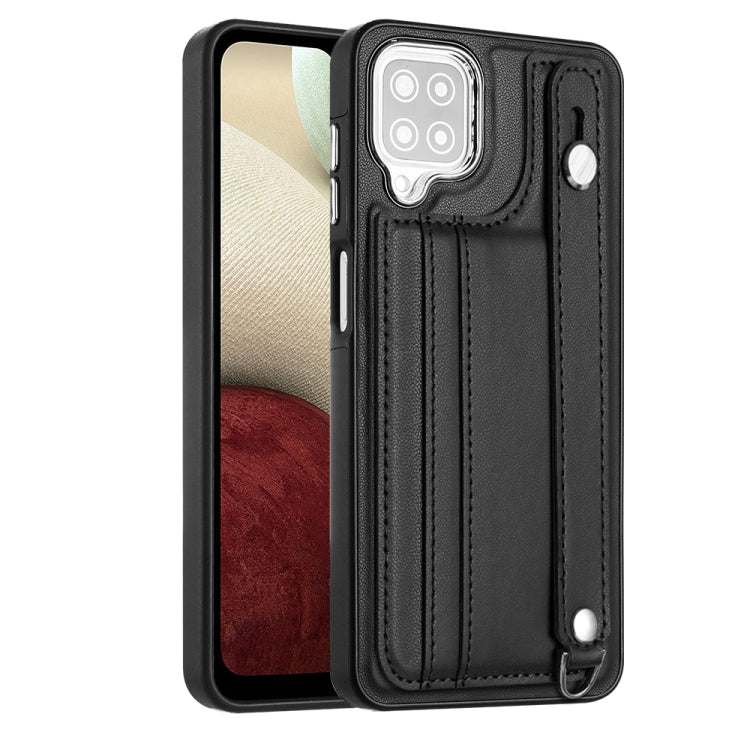 Shockproof Leather Phone Case with Wrist Strap, For Samsung Galaxy A22 5G, For Samsung Galaxy S21 FE 5G, For Samsung Galaxy A32 4G, For Samsung Galaxy A72 4G / A72 5G, For Samsung Galaxy A52 4G / A52 5G, For Samsung Galaxy A12 4G / M12�����������������...