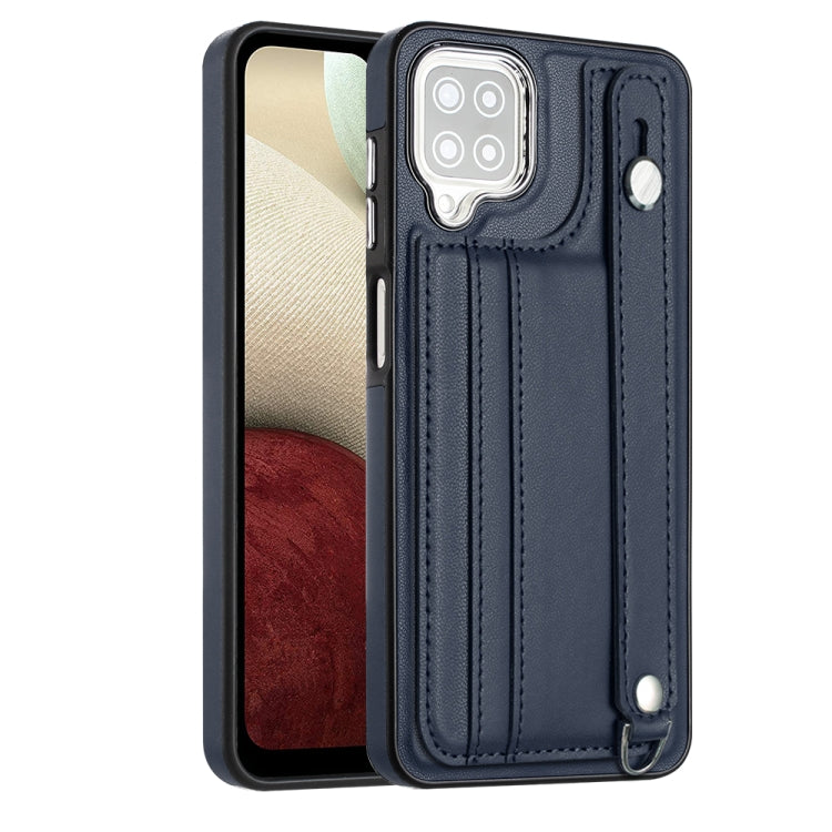 Shockproof Leather Phone Case with Wrist Strap, For Samsung Galaxy A22 5G, For Samsung Galaxy S21 FE 5G, For Samsung Galaxy A32 4G, For Samsung Galaxy A72 4G / A72 5G, For Samsung Galaxy A52 4G / A52 5G, For Samsung Galaxy A12 4G / M12�����������������...