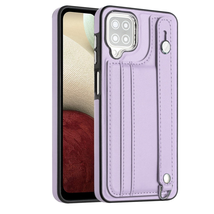 Shockproof Leather Phone Case with Wrist Strap, For Samsung Galaxy A22 5G, For Samsung Galaxy S21 FE 5G, For Samsung Galaxy A32 4G, For Samsung Galaxy A72 4G / A72 5G, For Samsung Galaxy A52 4G / A52 5G, For Samsung Galaxy A12 4G / M12�����������������...