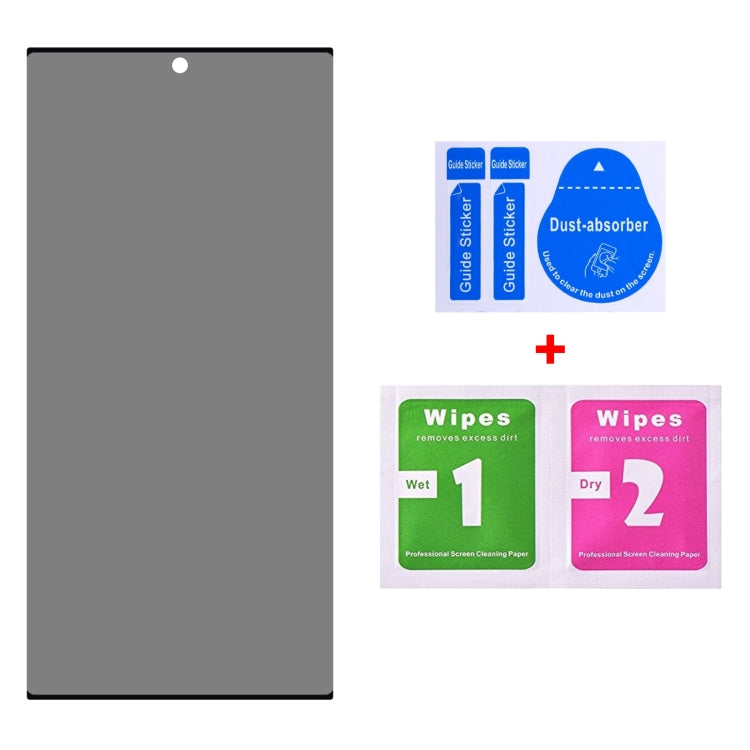 Ultrathin 3D Curved Edge Privacy Tempered Glass Film, Support Unlock