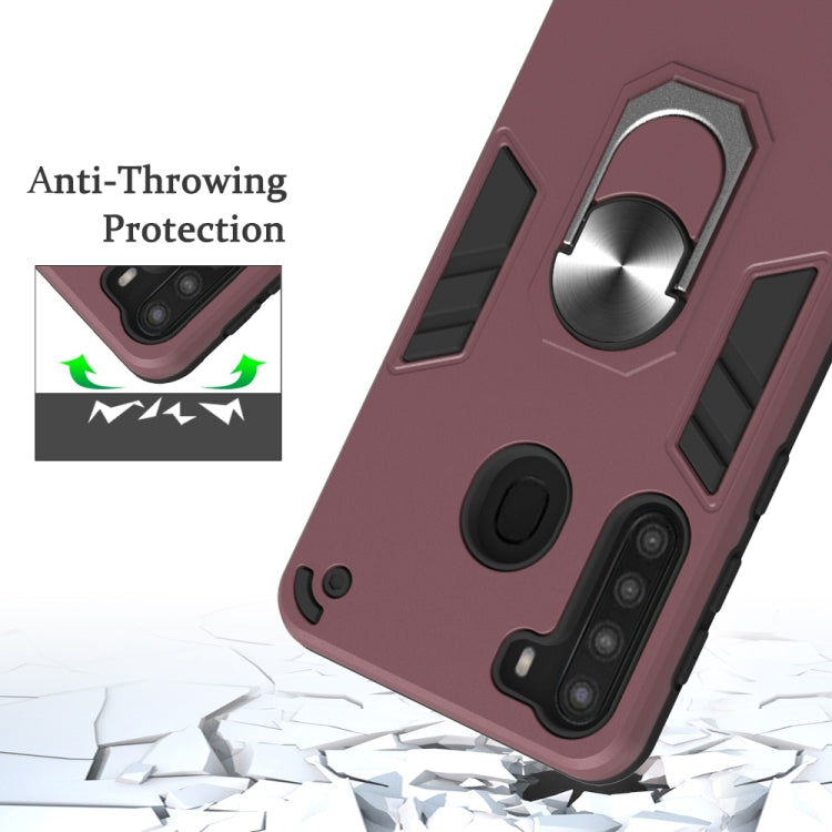 2 in 1 Armour Series PC + TPU Protective Case with Ring Holder, For Samsung Galaxy A21(EU Version), For Samsung Galaxy A31, For Xiaomi Redmi Note 9S
