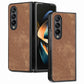 Skin-feel Solid Color PU Back Cover Phone Case, For Samsung Galaxy Z Fold5, For Samsung Galaxy Z Fold4