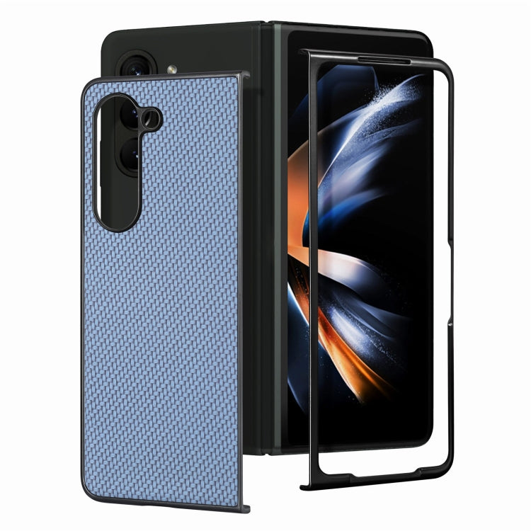 Carbon Fiber Texture Back Cover Phone Case, For Samsung Galaxy Z Fold5