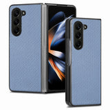 Carbon Fiber Texture Back Cover Phone Case, For Samsung Galaxy Z Fold5