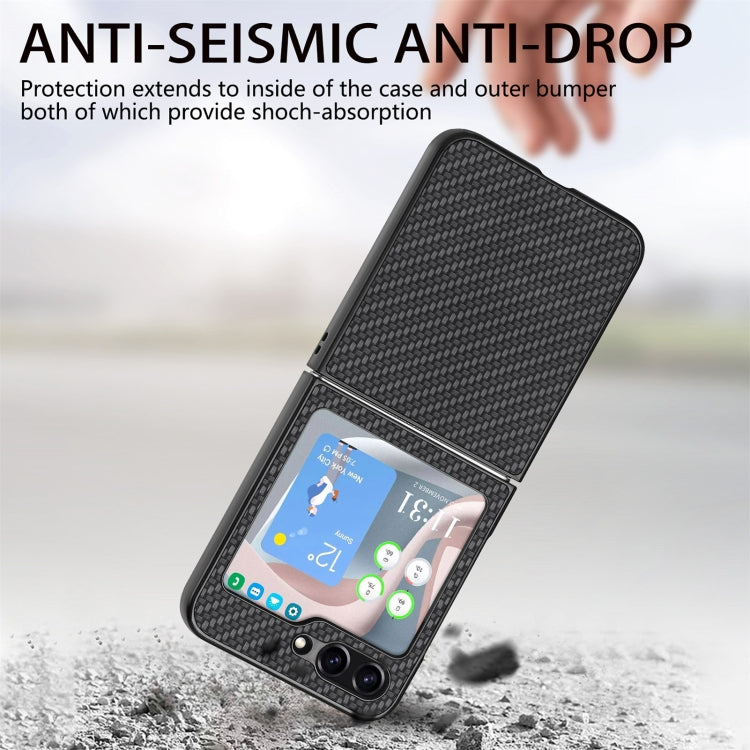 Carbon Fiber Fold Back Phone Case, For Samsung Galaxy Z Flip5