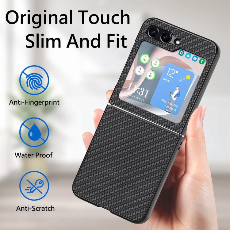 Carbon Fiber Fold Back Phone Case, For Samsung Galaxy Z Flip5
