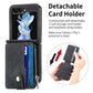 Skin-feel PU Zipper Wallet Phone Case, For Samsung Galaxy Z Flip5