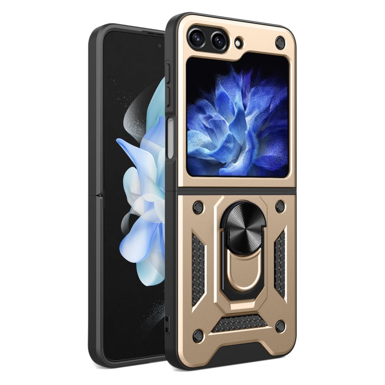 Armor Magnetic Bracket TPU+PC Phone Case, For Samsung Galaxy Z Flip7, For Samsung Galaxy Z Flip6 / Flip7 FE, For Samsung Galaxy Z Flip5
