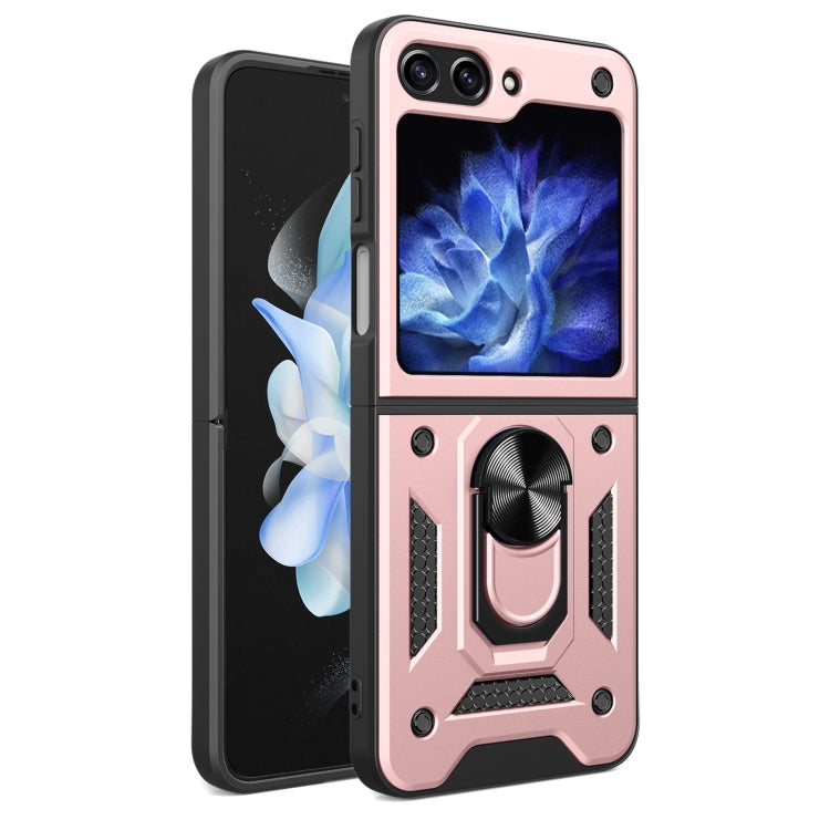 Armor Magnetic Bracket TPU+PC Phone Case, For Samsung Galaxy Z Flip7, For Samsung Galaxy Z Flip6 / Flip7 FE, For Samsung Galaxy Z Flip5
