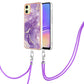 Electroplating Marble Dual-side IMD Phone Case with Lanyard