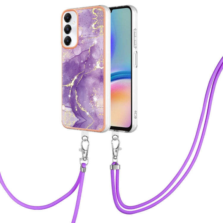 Electroplating Marble Dual-side IMD Phone Case with Lanyard