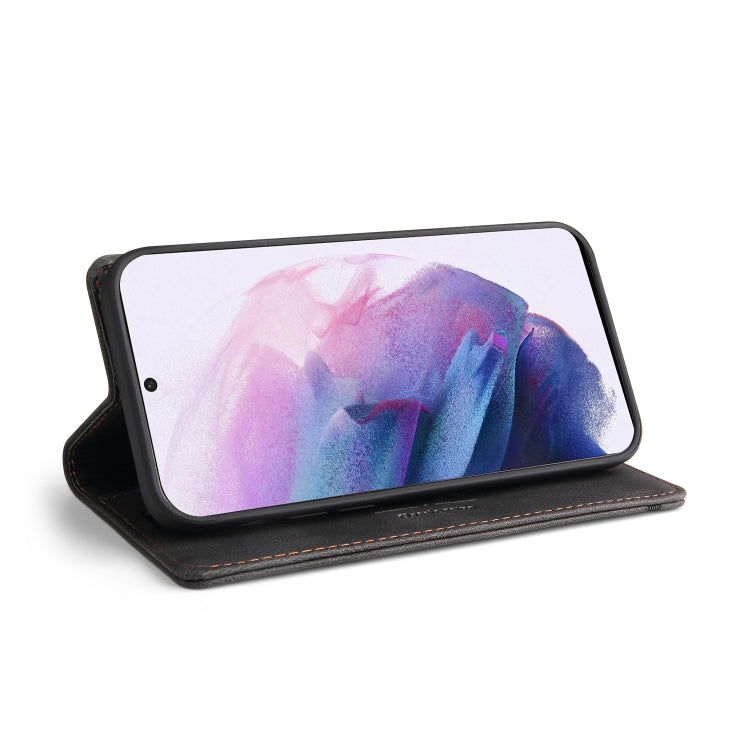 Skin Feel Anti-theft Brush Horizontal Flip Leather Case with Holder