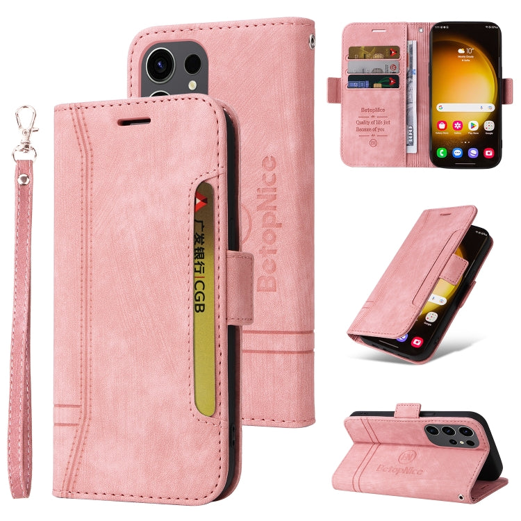 BETOPNICE Dual-side Buckle Leather Phone Case, For Samsung Galaxy M14 5G / F14 5G / 4G, For Samsung Galaxy A55, For Samsung Galaxy A35 5G, For Samsung Galaxy S24 Ultra, For Samsung Galaxy S24+, For Samsung Galaxy S24, For Samsung Galaxy A15������������...