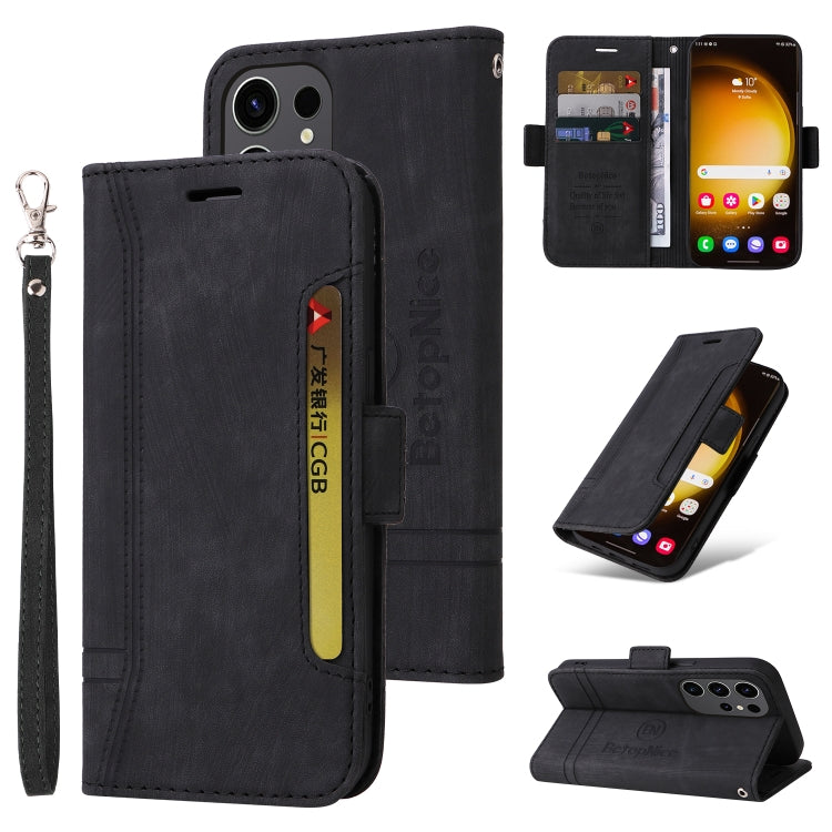 BETOPNICE Dual-side Buckle Leather Phone Case, For Samsung Galaxy M14 5G / F14 5G / 4G, For Samsung Galaxy A55, For Samsung Galaxy A35 5G, For Samsung Galaxy S24 Ultra, For Samsung Galaxy S24+, For Samsung Galaxy S24, For Samsung Galaxy A15������������...